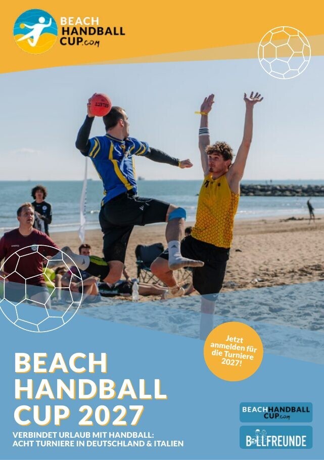 Titelseite Flyer Beach Handball Cup 2027