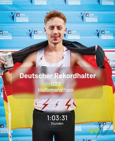 Luca Madeo mit Deutscher U23-Bestleistung