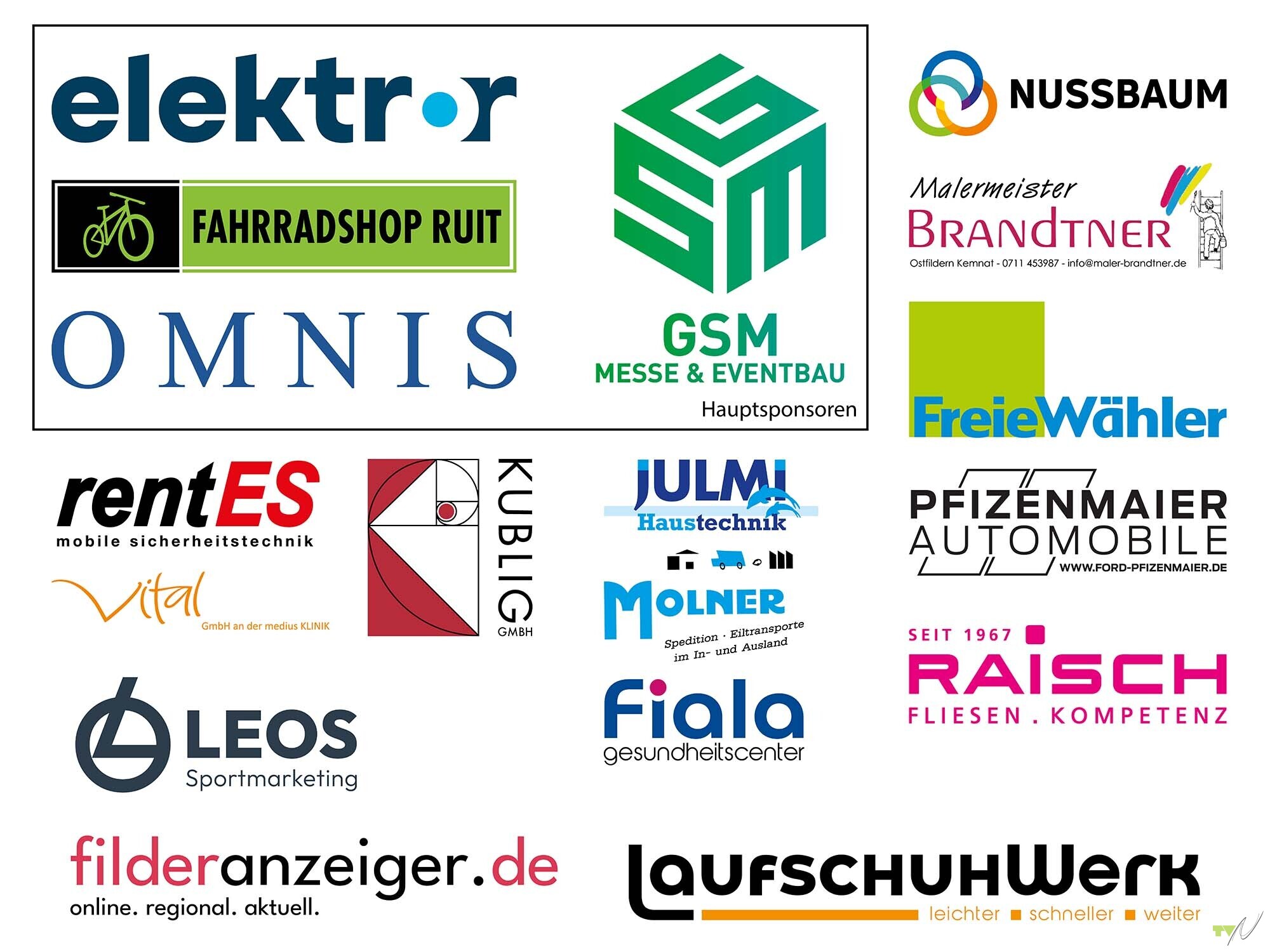 sponsoren des Kirbelaufs