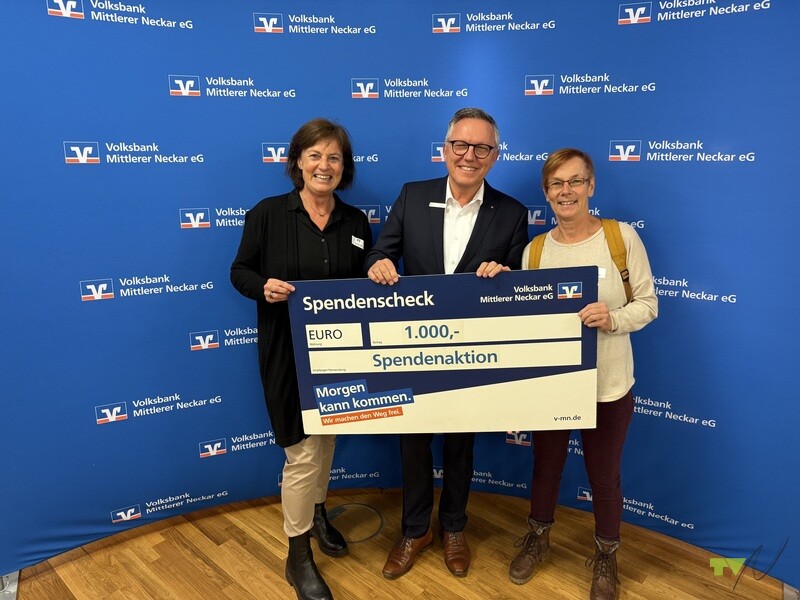 Spendenaktion der Volksbank Mittlerer Neckar eG