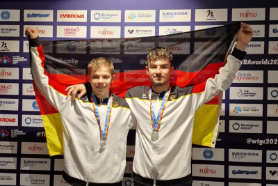 Silber für Trampolin-Synchron-Junioren - Janis Braun