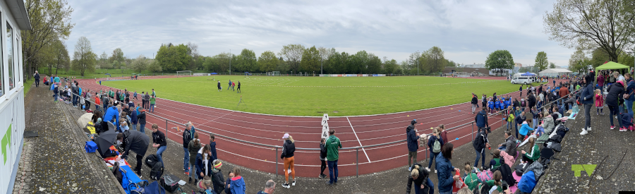 Panoramabild von der Tribühne