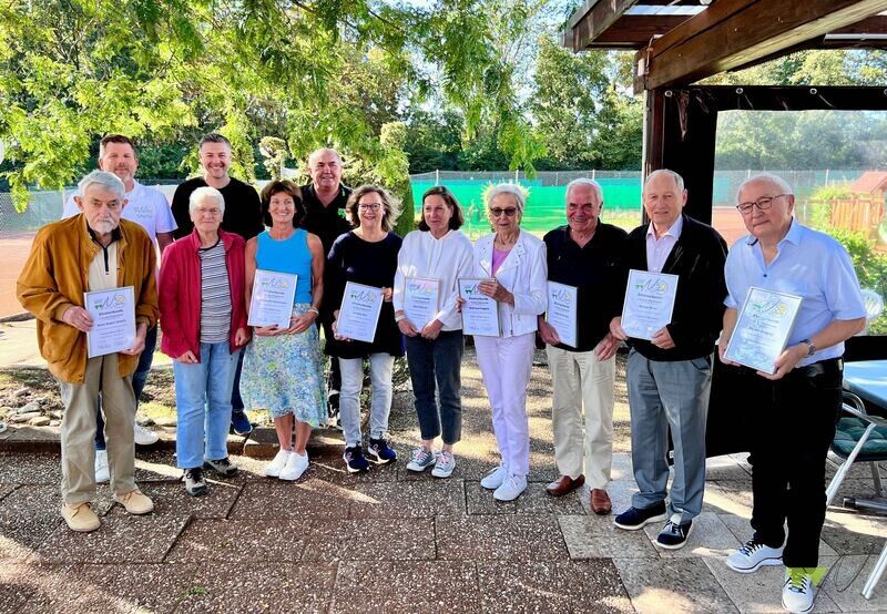 Ehrung für 50 Jahre Mitgliedschaft in der Tennisabteilung