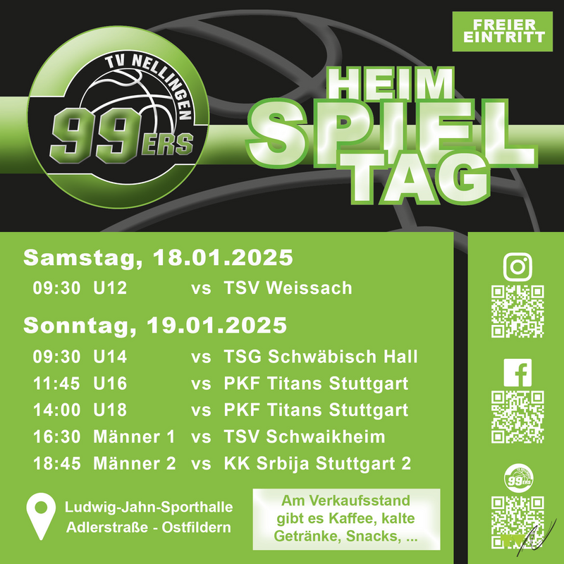 Großer 99ers Heimspieltag am 18. und 19. Januar